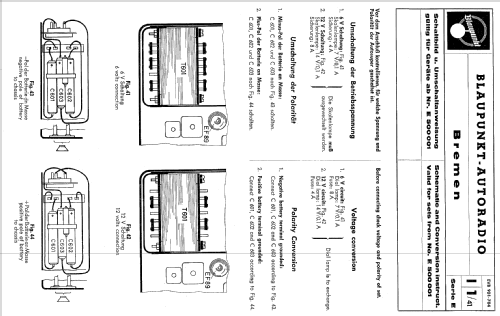 Bremen ab E 500001; Blaupunkt Ideal, (ID = 1537874) Car Radio