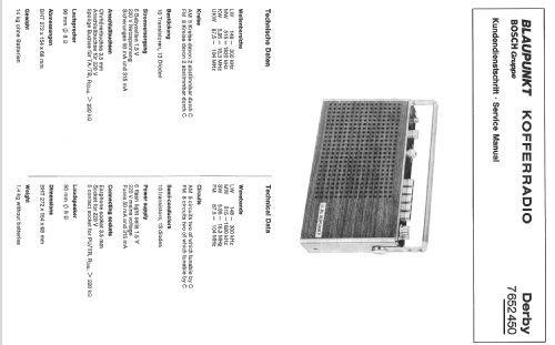 Derby 7.652.450; Blaupunkt Ideal, (ID = 365027) Radio