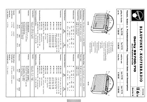 Derby 93700 Serie U; Blaupunkt Ideal, (ID = 1981917) Radio