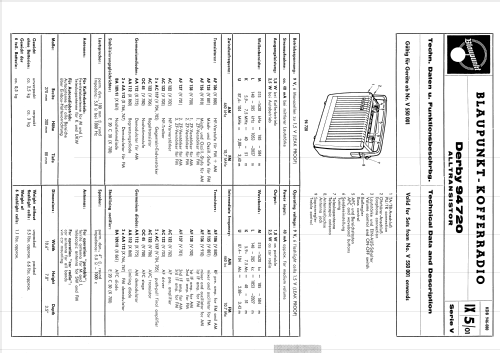 Derby 94720 Serie V; Blaupunkt Ideal, (ID = 1973965) Radio