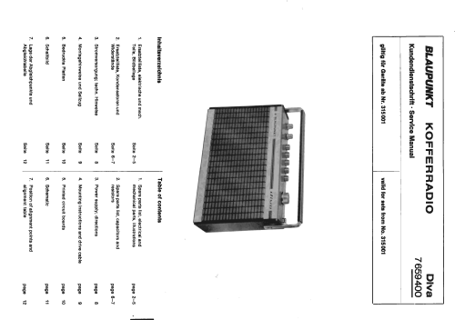 Diva 7.659.400; Blaupunkt Ideal, (ID = 1653441) Radio