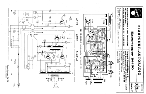 Exportsuper 34150 ab V 450001 und V 460001; Blaupunkt Ideal, (ID = 642188) Car Radio