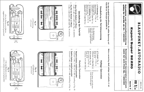 Export Super 92220 ab T 550001; Blaupunkt Ideal, (ID = 169469) Car Radio