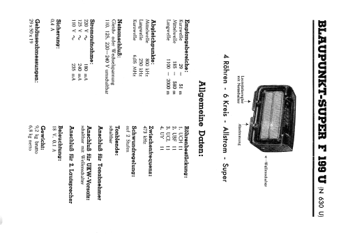 F199U; Blaupunkt Ideal, (ID = 1142909) Radio