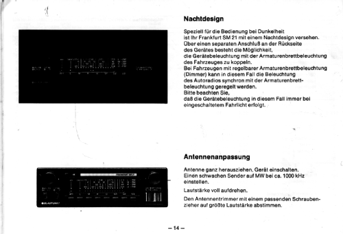 Frankfurt SM 21 7.631.750; Blaupunkt Ideal, (ID = 1756589) Car Radio