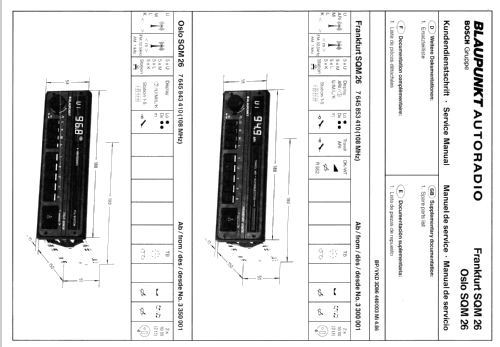 Frankfurt SQM 26 7.645.853.410; Blaupunkt Ideal, (ID = 650521) Autoradio