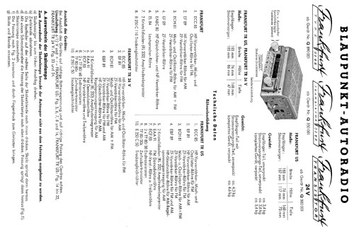 Frankfurt US 9798 ab Q 890001; Blaupunkt Ideal, (ID = 687161) Car Radio