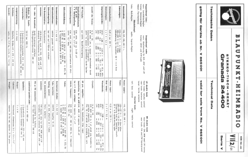 Granada 24 400; Blaupunkt Ideal, (ID = 39087) Radio