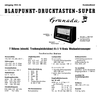 Granada 3D 2220; Blaupunkt Ideal, (ID = 84713) Radio