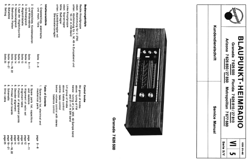 Granada Stereo 7.626.500; Blaupunkt Ideal, (ID = 1760533) Radio