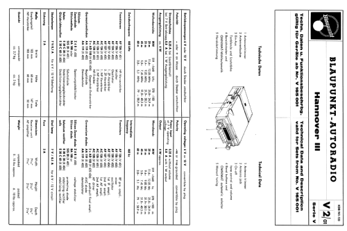 Hannover III ab V165001; Blaupunkt Ideal, (ID = 1802623) Car Radio