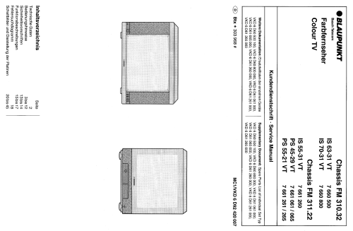 IS 63-31 VT 7.660500 Ch= FM310.32; Blaupunkt Ideal, (ID = 1947622) Television