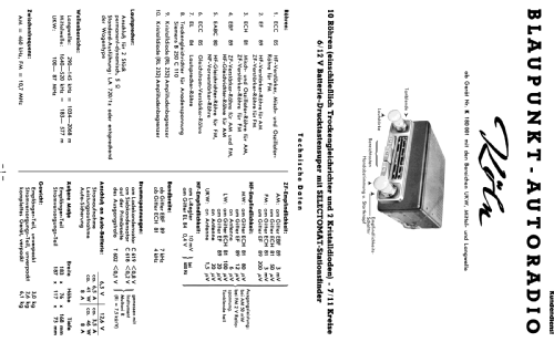 Köln ab K 180001; Blaupunkt Ideal, (ID = 1312656) Car Radio