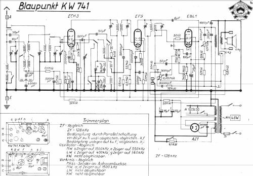 KW741; Blaupunkt Ideal, (ID = 876081) Radio