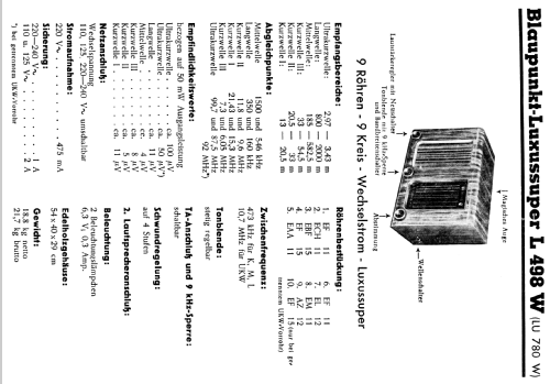 L498W; Blaupunkt Ideal, (ID = 1740573) Radio