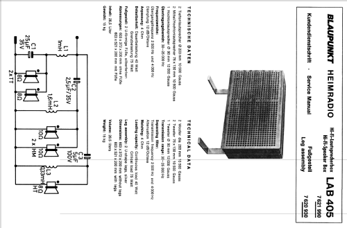 LAB 405 7621990; Blaupunkt Ideal, (ID = 1753056) Speaker-P