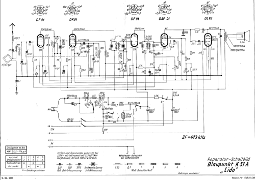 Lido K51A; Blaupunkt Ideal, (ID = 314959) Radio