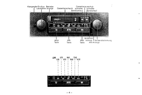 Lübeck 11 7.641.011.010; Blaupunkt Ideal, (ID = 1618272) Car Radio