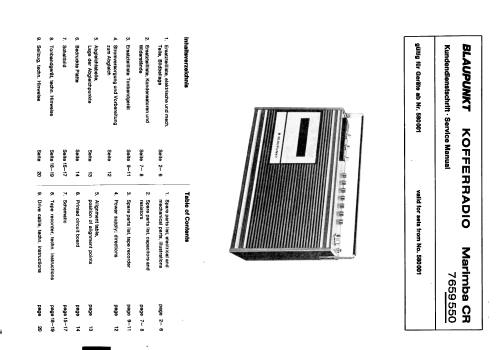 Marimba CR 7.659.550; Blaupunkt Ideal, (ID = 1653508) Radio