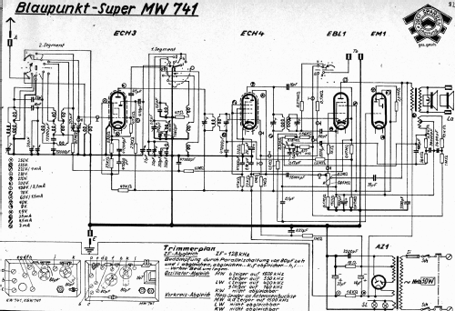 MW741; Blaupunkt Ideal, (ID = 876111) Radio