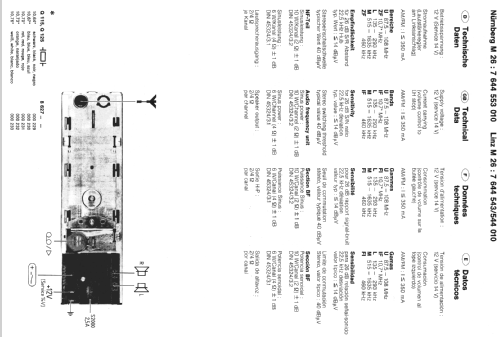 Nürnberg M26 7.644.553.010; Blaupunkt Ideal, (ID = 616826) Autoradio