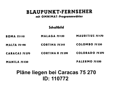 Palermo 75.550; Blaupunkt Ideal, (ID = 607758) Televisión