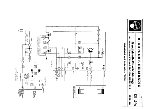 Philadelphia Vollstereo 41 330, Nussb.mattiert; Blaupunkt Ideal, (ID = 102384) Radio