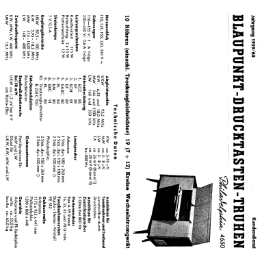 Philadelphia-Vollstereo 4650; Blaupunkt Ideal, (ID = 66366) Radio