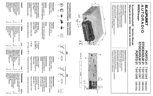 Porto 21 7.641.048.419; Blaupunkt Ideal, (ID = 456434) Car Radio