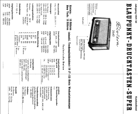 Riviera 2640; Blaupunkt Ideal, (ID = 106881) Radio