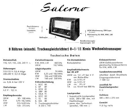 Salerno 3D 2230; Blaupunkt Ideal, (ID = 111448) Radio