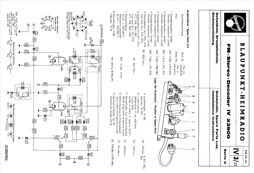 FM-Stereo-Decoder IV 23900; Blaupunkt Ideal, (ID = 903435) mod-past25