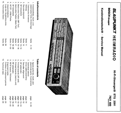 STG2091 7.621.400; Blaupunkt Ideal, (ID = 572330) Radio