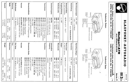 Stuttgart ATR ab T 700001; Blaupunkt Ideal, (ID = 106120) Car Radio