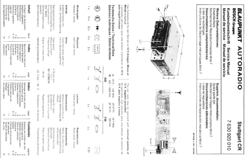 Stuttgart CR 7.630.920.010; Blaupunkt Ideal, (ID = 563320) Car Radio