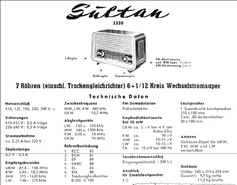 Sultan 3D 2320; Blaupunkt Ideal, (ID = 119861) Radio