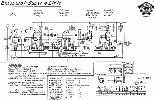 Super 4W W4 4LWH; Blaupunkt Ideal, (ID = 848556) Radio