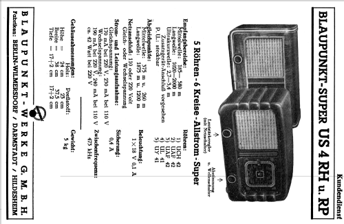 US4R H ; Blaupunkt Ideal, (ID = 1749433) Radio