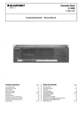 Cassette Deck C-1630 7.625.410; Blaupunkt Ideal, (ID = 2956771) R-Player
