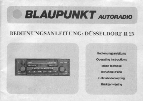 Düsseldorf R25 7.643.592.010; Blaupunkt Ideal, (ID = 2629135) Car Radio