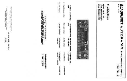 Heidelberg SM 23 Special 7.641.751.110; Blaupunkt Ideal, (ID = 2046688) Car Radio