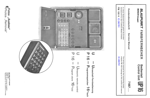 Jamaica UP 16 7 667 000 Ch= FM100K; Blaupunkt Ideal, (ID = 2484529) Television