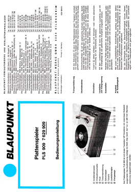 Plattenspieler PLS 909 7.629.909; Blaupunkt Ideal, (ID = 2704595) R-Player