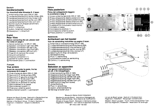 Ravensburg SQM48 Stereo Cassette Receiver 7.647.851.010; Blaupunkt Ideal, (ID = 2662528) Autoradio