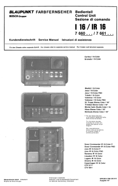 Scout Commander IR16 Color P - Memotronic FM 100-20 GS - Best. Nr. 7 660 050; Blaupunkt Ideal, (ID = 2946191) Television