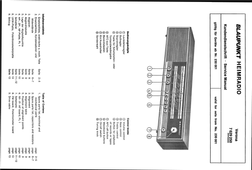 Verona 7.629.250; Blaupunkt Ideal, (ID = 2672526) Radio