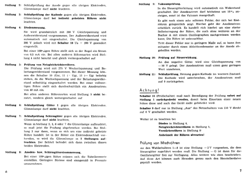 Röhrenprüf- und Meßgerät KK 51; Blohm, Ing. Heinz; (ID = 1164718) Ausrüstung