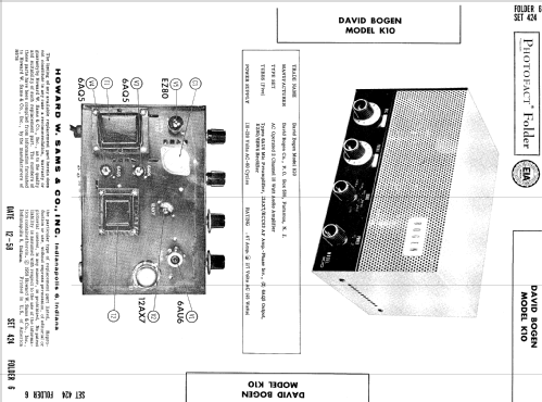 K10; Bogen -Presto, David (ID = 738621) Ampl/Mixer