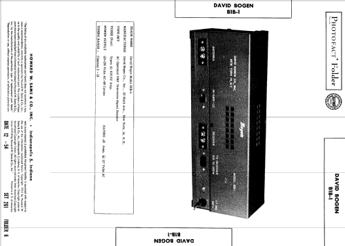 B1B-1 ; Bogen -Presto, David (ID = 587686) RF-Ampl.