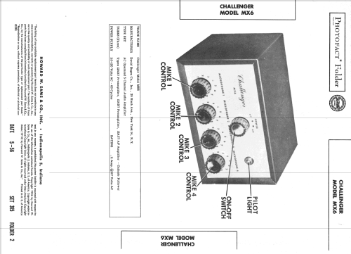 MX6 ; Challenger Amplifier (ID = 2178541) Ampl/Mixer